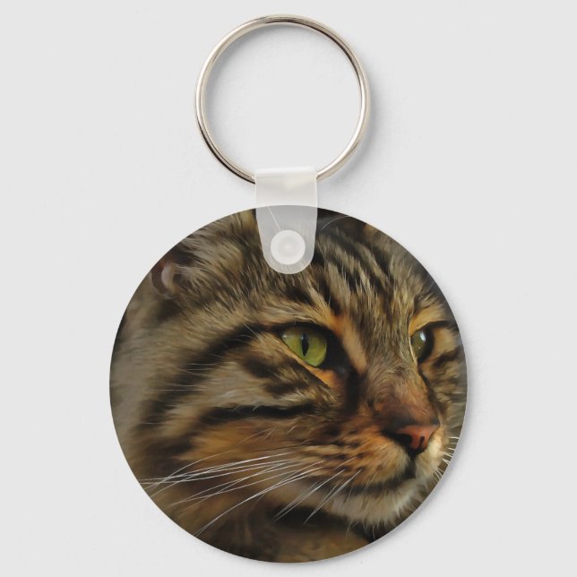 Llavero Aslan, El Gato De Tabby, De Larga Esperanza (Anverso)