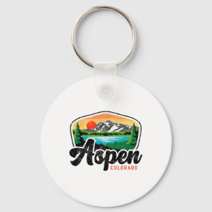 Llavero Aspe de Aspen Colorado Co Mountain Skiing Vintage