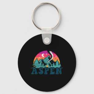Llavero Aspe de Aspen Colorado Co Mountain Skiing Vintage