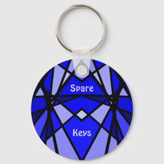 Llavero Aspecto de cristal azul y moderno