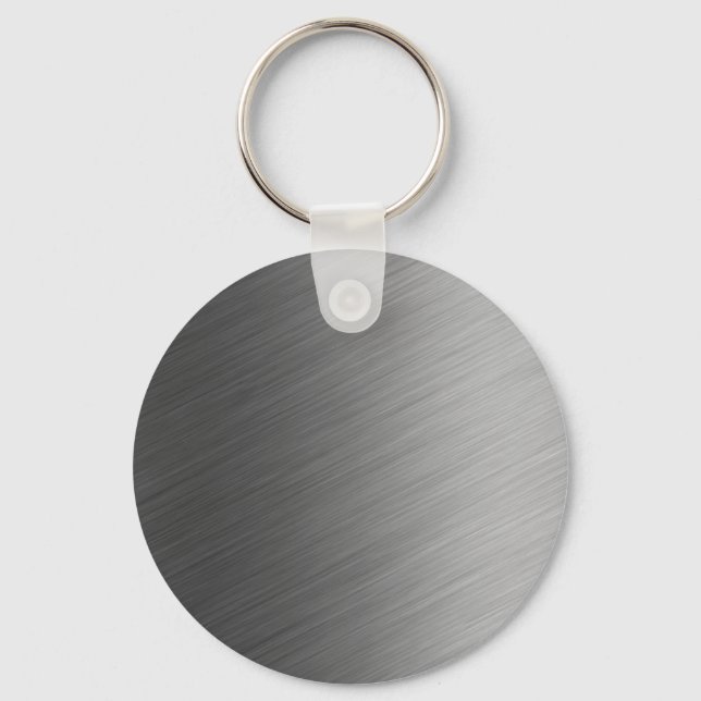 Llavero Aspecto Metalizado de aluminio cepillado (Anverso)