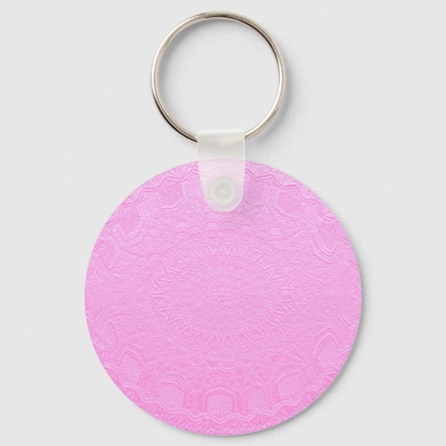 Llavero Aspecto rosado grabado de Silken : Añadir texto o  (Anverso)