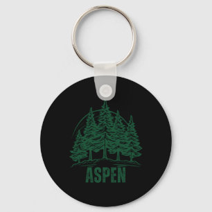 Llavero Aspen Colorado Montañas Esquí Pino Árbol Exterior