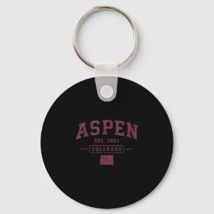 Llavero Aspen vintage deportes colorado atlético retro