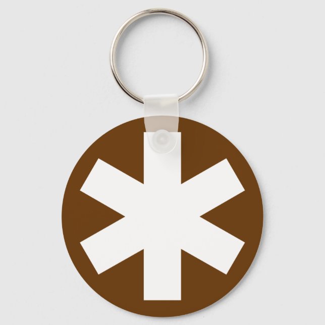 Llavero Asterisk - Brown (Anverso)