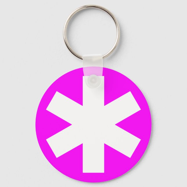 Llavero Asterisk - Magenta (Anverso)