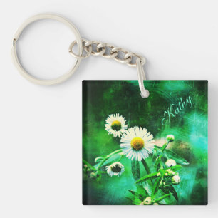 Llavero Asters Aglow/Green Key Chain *Personalizado*