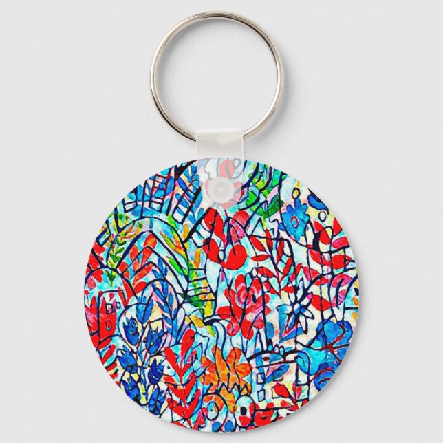 Llavero astral flores (Anverso)