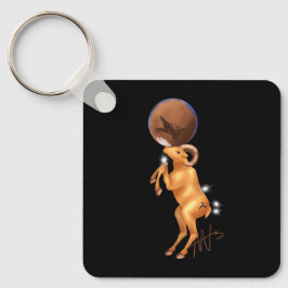 Llavero Astro Aries Mars Zodiac Metalizado