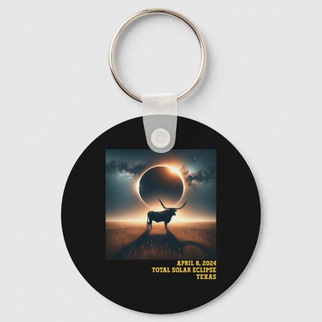 Llavero Astro conmemorativo del eclipse solar total de Tex (Anverso)