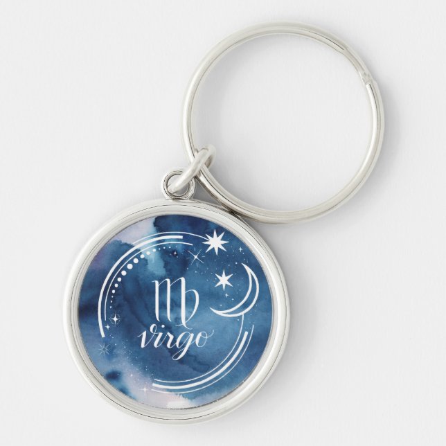 Llavero Astrología acuarela - Virgo (Frente)