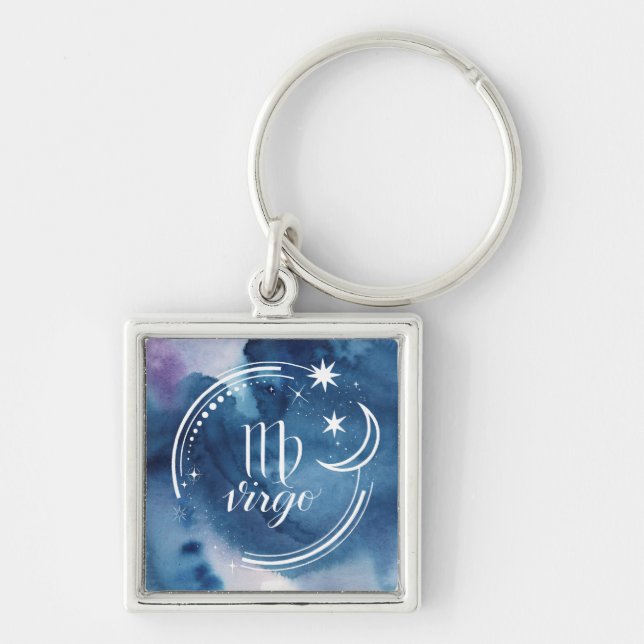 Llavero Astrología acuarela - Virgo (Frente)