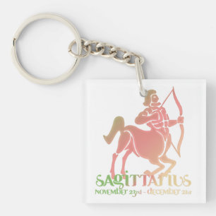 Llavero Astrología Sagittarius Zodiac d1 Keychain