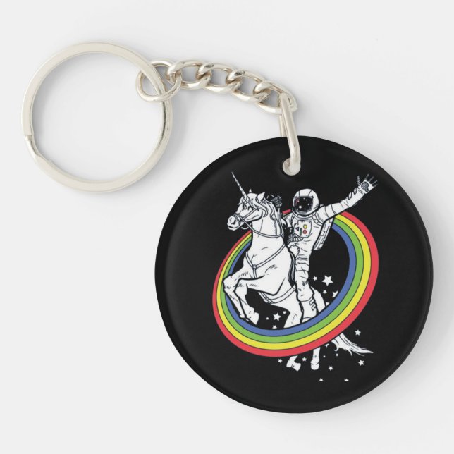Llavero Astronaut Riding Unicorn  (Frente)
