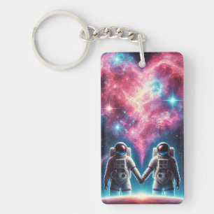 Llavero Astronauta Amo Cósmico Keychain - Diseño Espacial