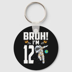 Llavero Astronauta de cumpleaños número 12 Bruh