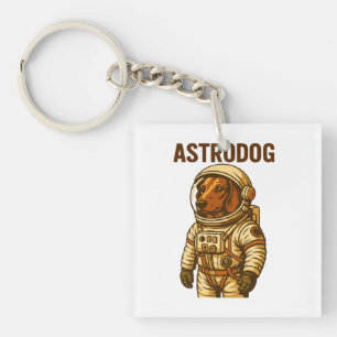 Llavero Astronauta de Dachshund Wiener Dog Astrodog