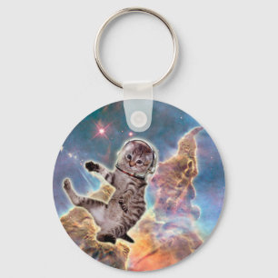 Llavero Astronauta del gato gordo