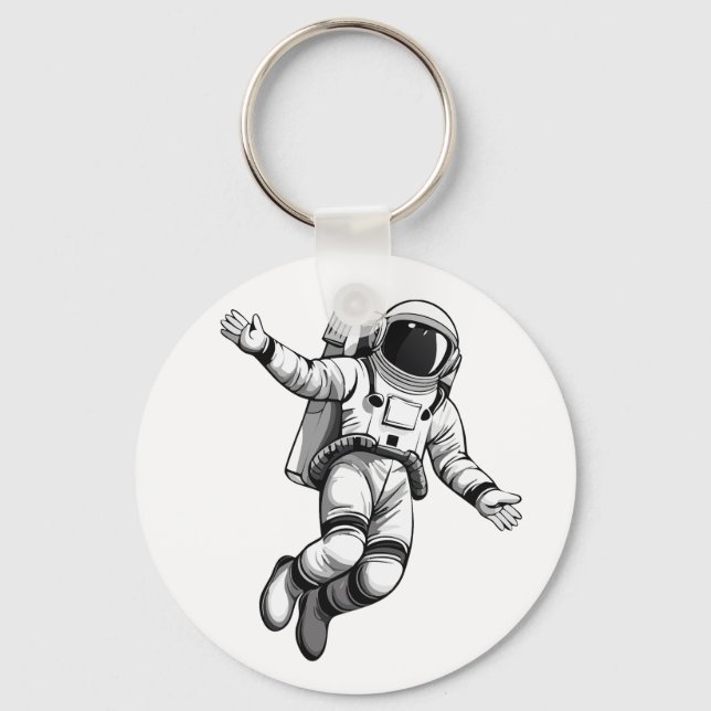 Llavero Astronauta en el espacio (Anverso)