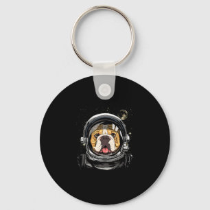 Llavero Astronauta espacial Bulldog americano Galaxia Astr