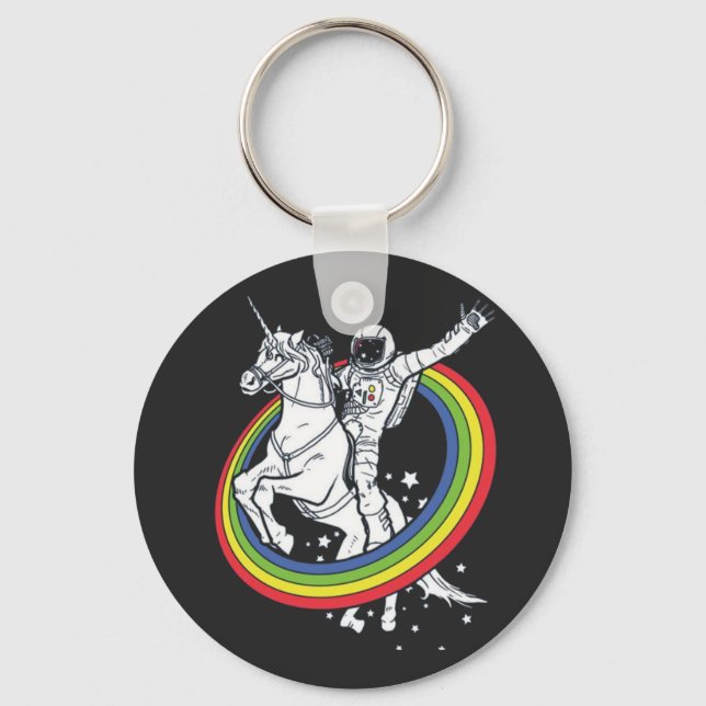 Llavero Astronauta montando un unicornio (Anverso)