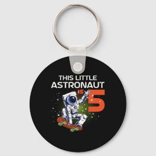 Llavero Astronauta Patinando Cumpleaños 5 Astronauta 5 Año