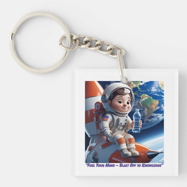 Llavero "Astronauta Rocket Ship Space Adventure Keychain" (Frente)