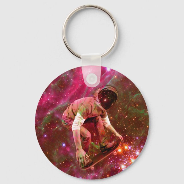 Llavero Astronauta Skateboard (Anverso)
