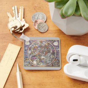 Llavero Astronomía Vintage, Mapa de Constelaciones Cristia