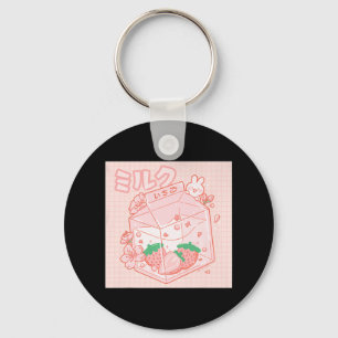 Llavero Astuto japonés kawaii anime estético de Strawber r