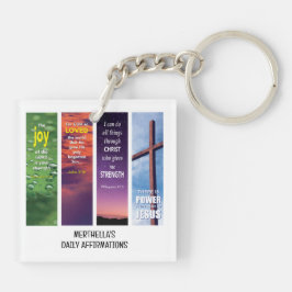Llavero ASUNTOS BIBLES DIARIOS Cristianos Personalizados