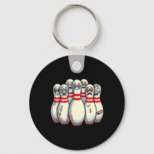 Llavero Asustado Bowling Pins Personalizado Fun Bowler me