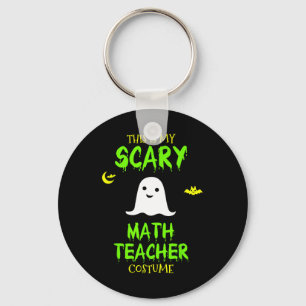Llavero Asustado profesor de matemáticas disfrazado Hallow