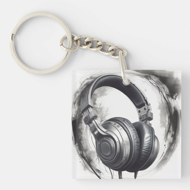 Llavero Ataque de arte para auriculares (Frente)