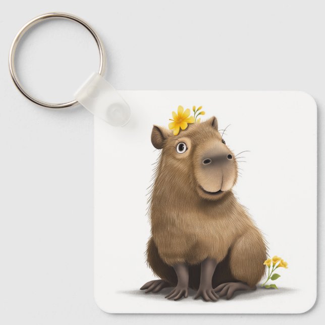 Llavero Ataque de teclado de Pocket Hug Capybara (Anverso)