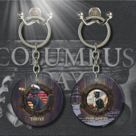 Llavero Atardecer de gato negro: un viaje a la ronda de TH