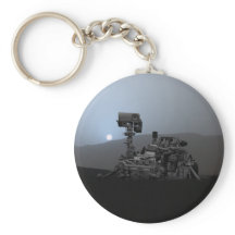 Atardecer en el Rover de la curiosidad de Marte