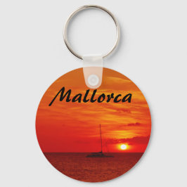 Llavero Atardecer romántico de Mallorca en el recuerdo de