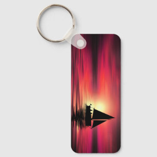 Llavero Atardecer, velero en el mar-39186