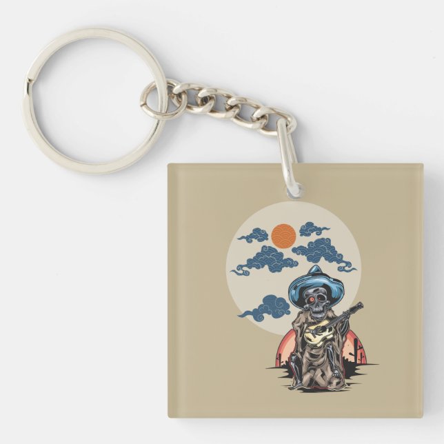 Llavero Atascos de Calavera: Golpes graves muertos (Frente)