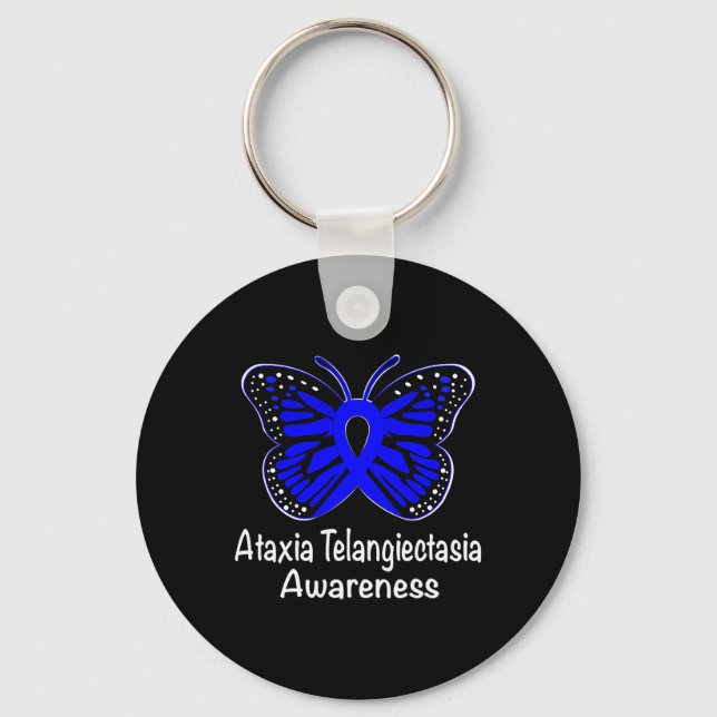 Llavero Ataxia Telangiectasia Awareness Warrior Support Bl (Anverso)
