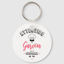 Llavero Atención cocinero a la señal