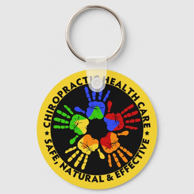 Llavero Atención de salud quiropráctica (Anverso)