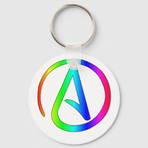 Llavero Ateo del arco iris