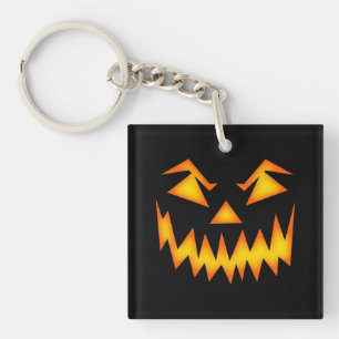 Llavero Aterrador Jack O Lantern Face Acrylic Keychain