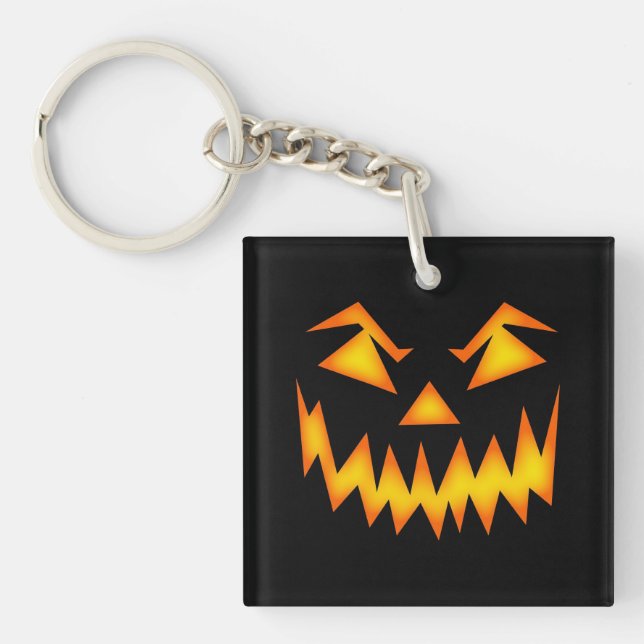 Llavero Aterrador Jack O Lantern Face Acrylic Keychain (Frente)
