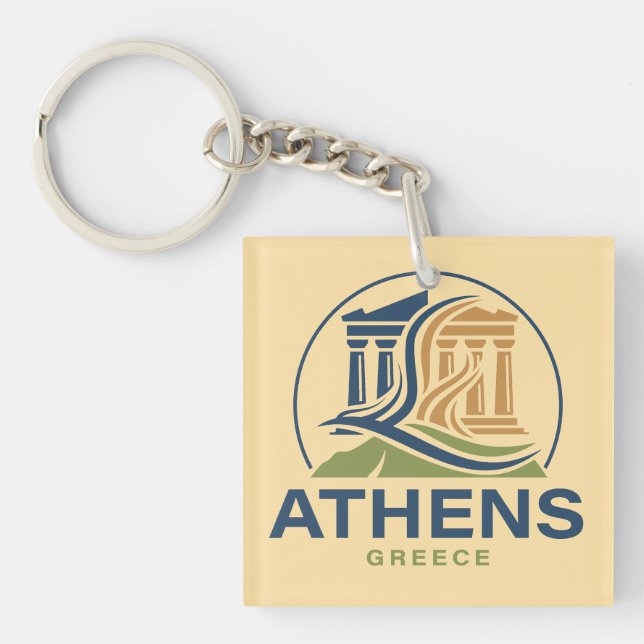 Llavero Athens Greece Acropolis Parthenon (Frente)