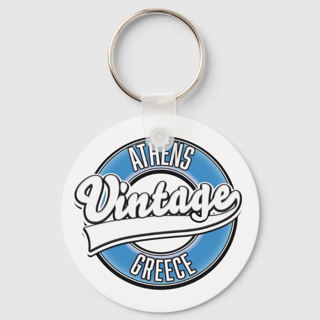Llavero Athens Greece vintage logo (Anverso)