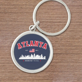 Llavero Atlanta Georgia Modern Skyline