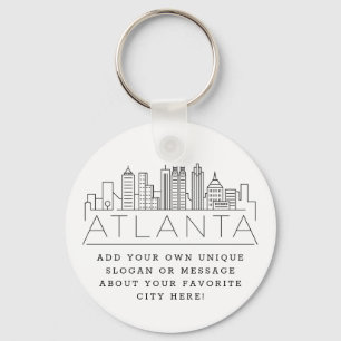 Llavero Atlanta, línea aérea con estilo de Georgia   Lema